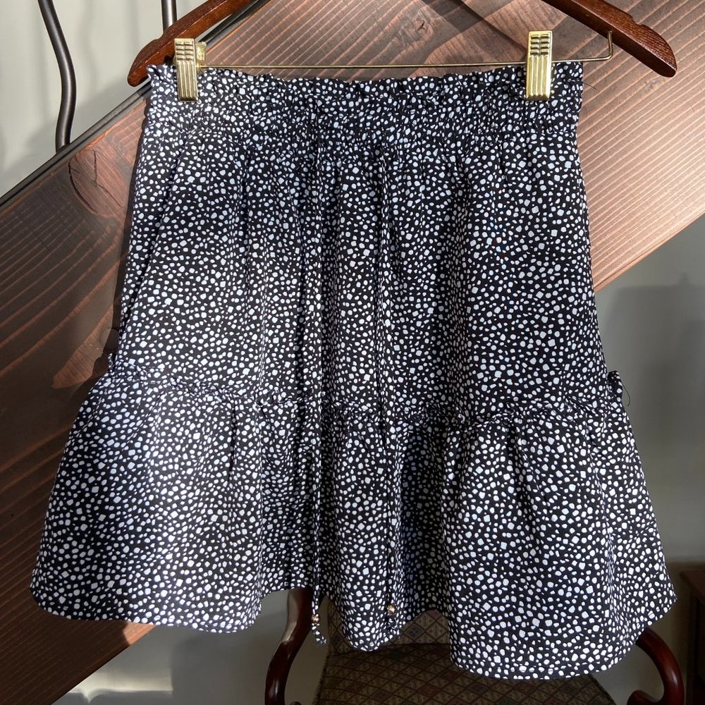 Navy blue and white skirt